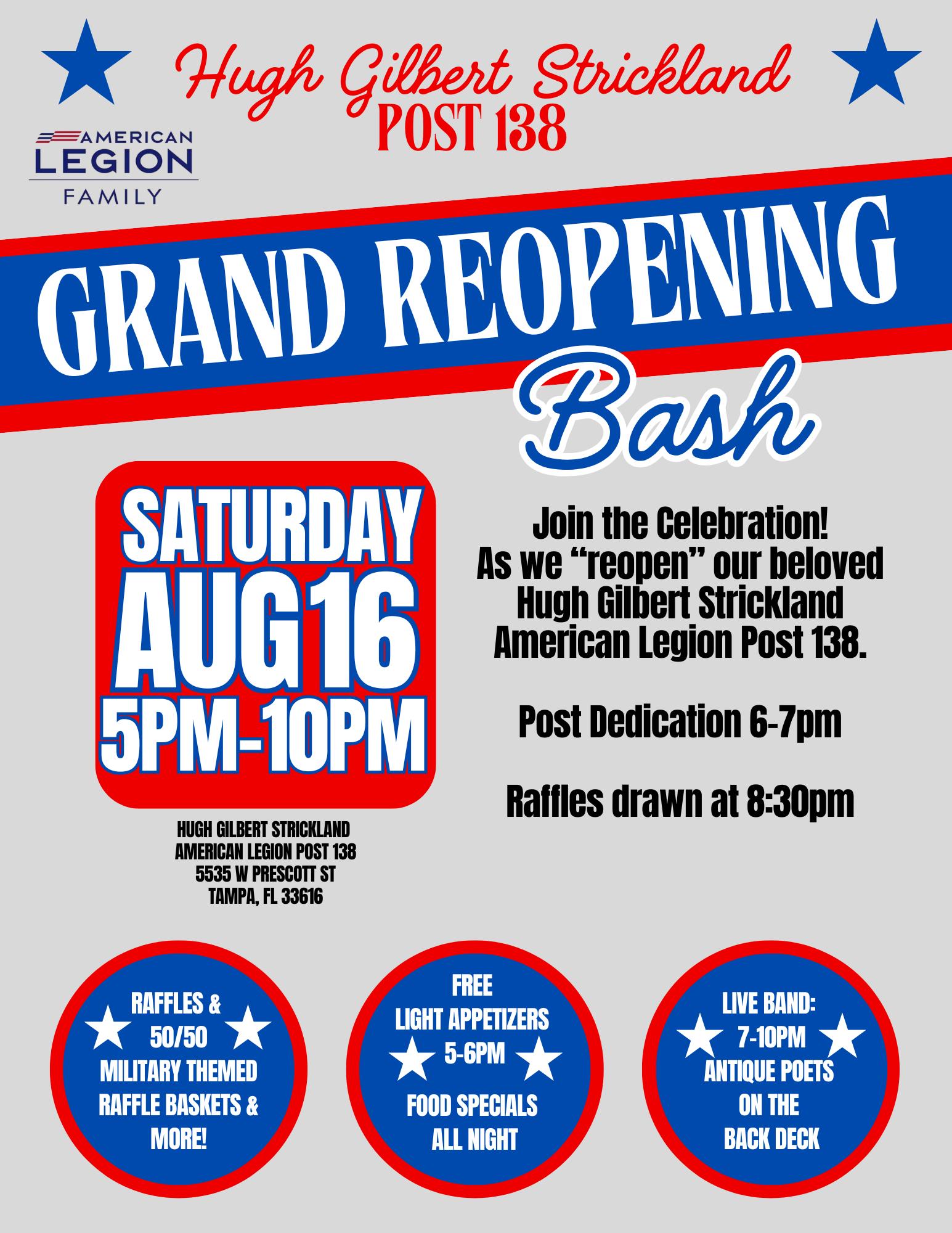 American Legion Post 138 Calendar and Events